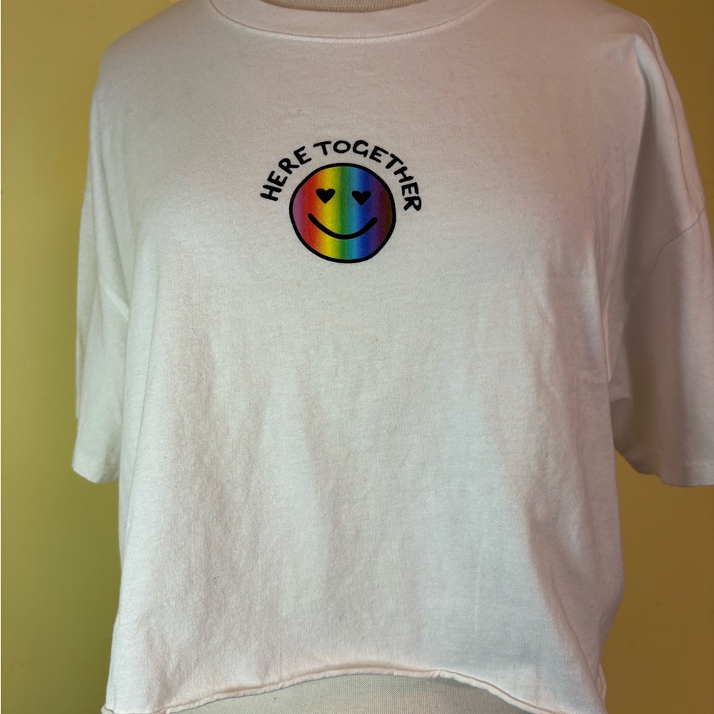 Hollister Pride White Cotton Tee